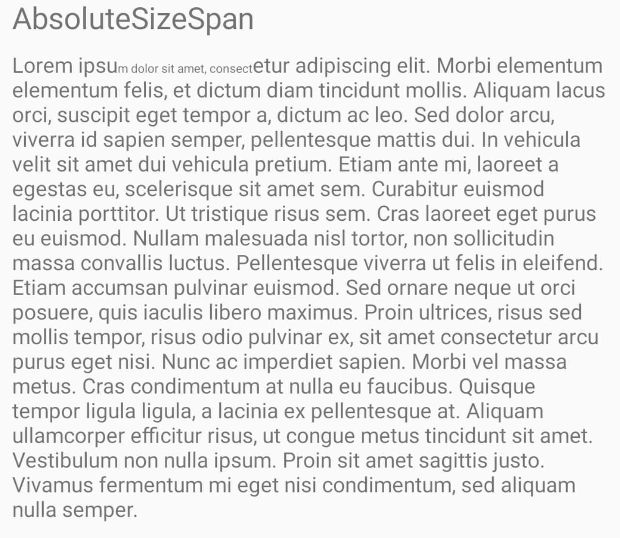 AbsoluteSizeSpan