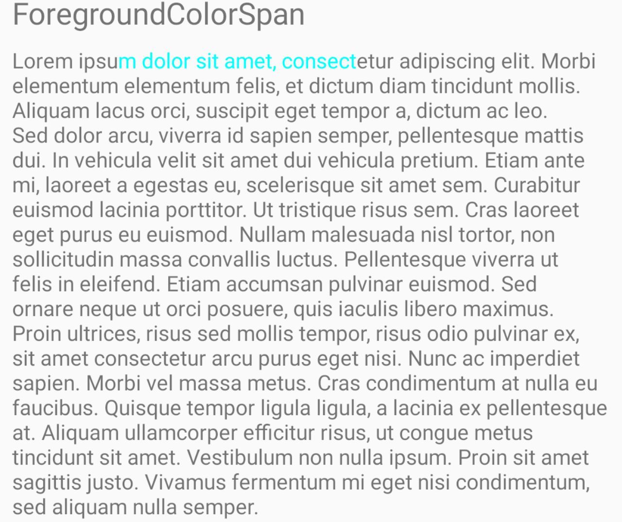 ForegroundColorSpan