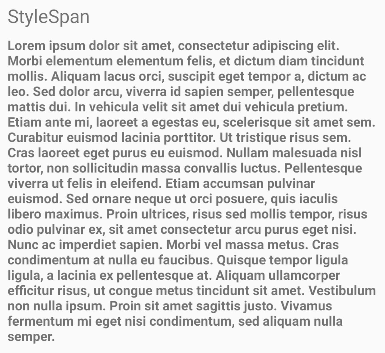 StyleSpan